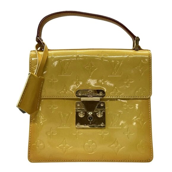 LOUIS VUITTON Spring Street Lime Yellow Monogram Vernis - 383-080125 - Picture 1 of 14